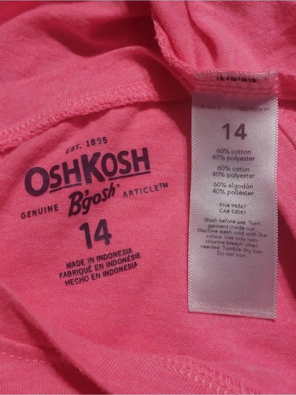 (0026) Girls: 14 Oshkosh 2pc Short Sleeve Shirt Bundle- X3